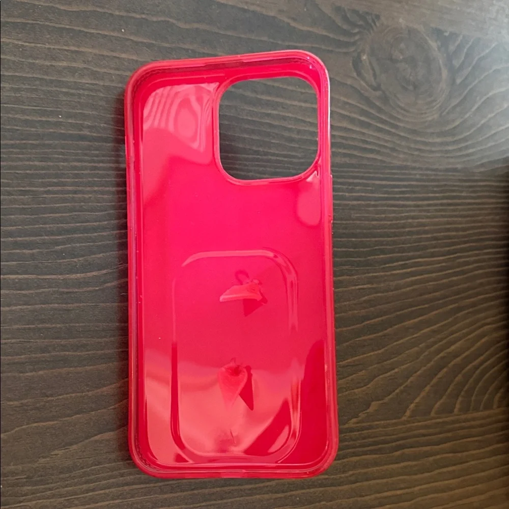 Loopy Red and Pink Striped Phone Case iPhone 14 Pro Max - Picture 2 of 5